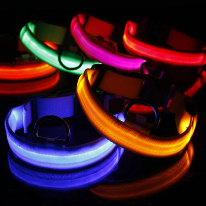 LED ADJUSTABLE DOG COLLAR