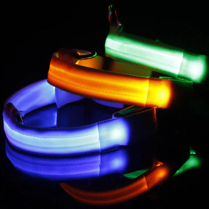 LED ADJUSTABLE DOG COLLAR