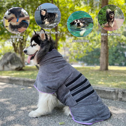 COZY PET BATHROBE WRAP