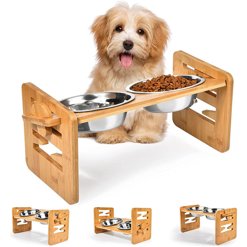 ERGONOMIC ELEVATED DOG FEEDER