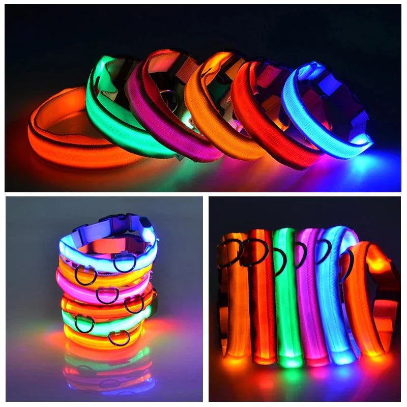 LED ADJUSTABLE DOG COLLAR