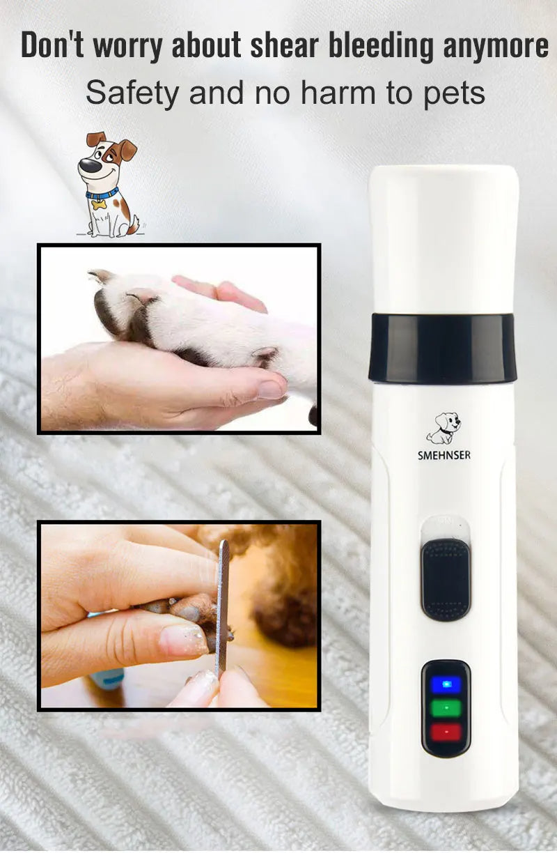 RECHARGEABLE ELECTRIC DOG NAIL GRINDER