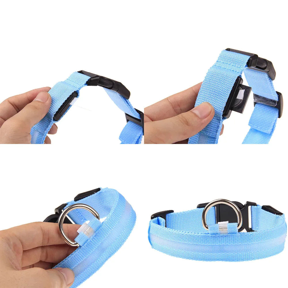 LED ADJUSTABLE DOG COLLAR