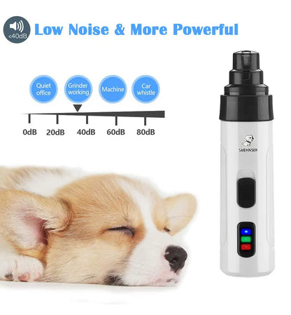 RECHARGEABLE ELECTRIC DOG NAIL GRINDER